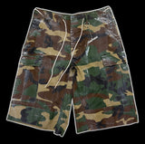 2AM ESSENTIALS 001 — WOODLAND CAMO CARGO SHORTS